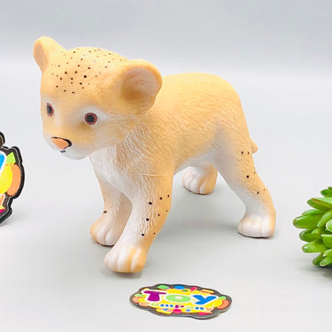 1Pc Premium Lion Cub Animal Figure Toy
